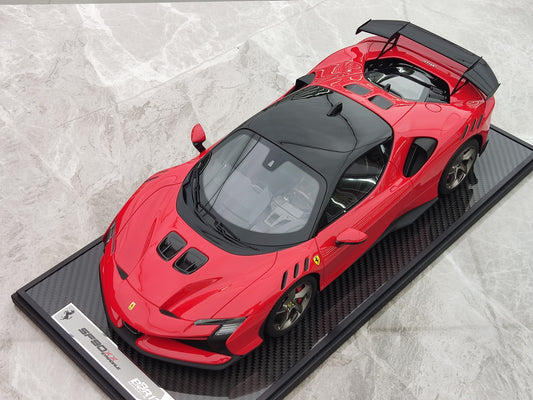 BBR 1/12 Ferrari SF90 XX Stradale Red Limited Edition Simulation Model Car BBR1220C