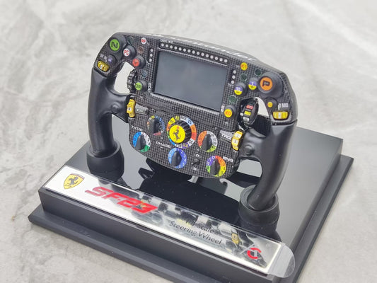 Amalgam 1/4 scale Ferrari SF23 steering wheel, black, M6216-SC2