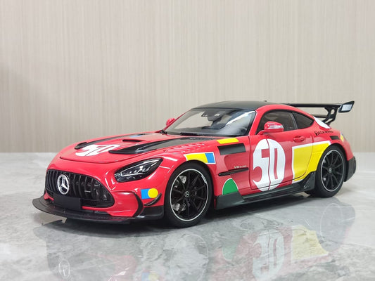 MINICHAMPS 1:18 Mercedes-AMG GT Black Series – Red with Livery (113032028)