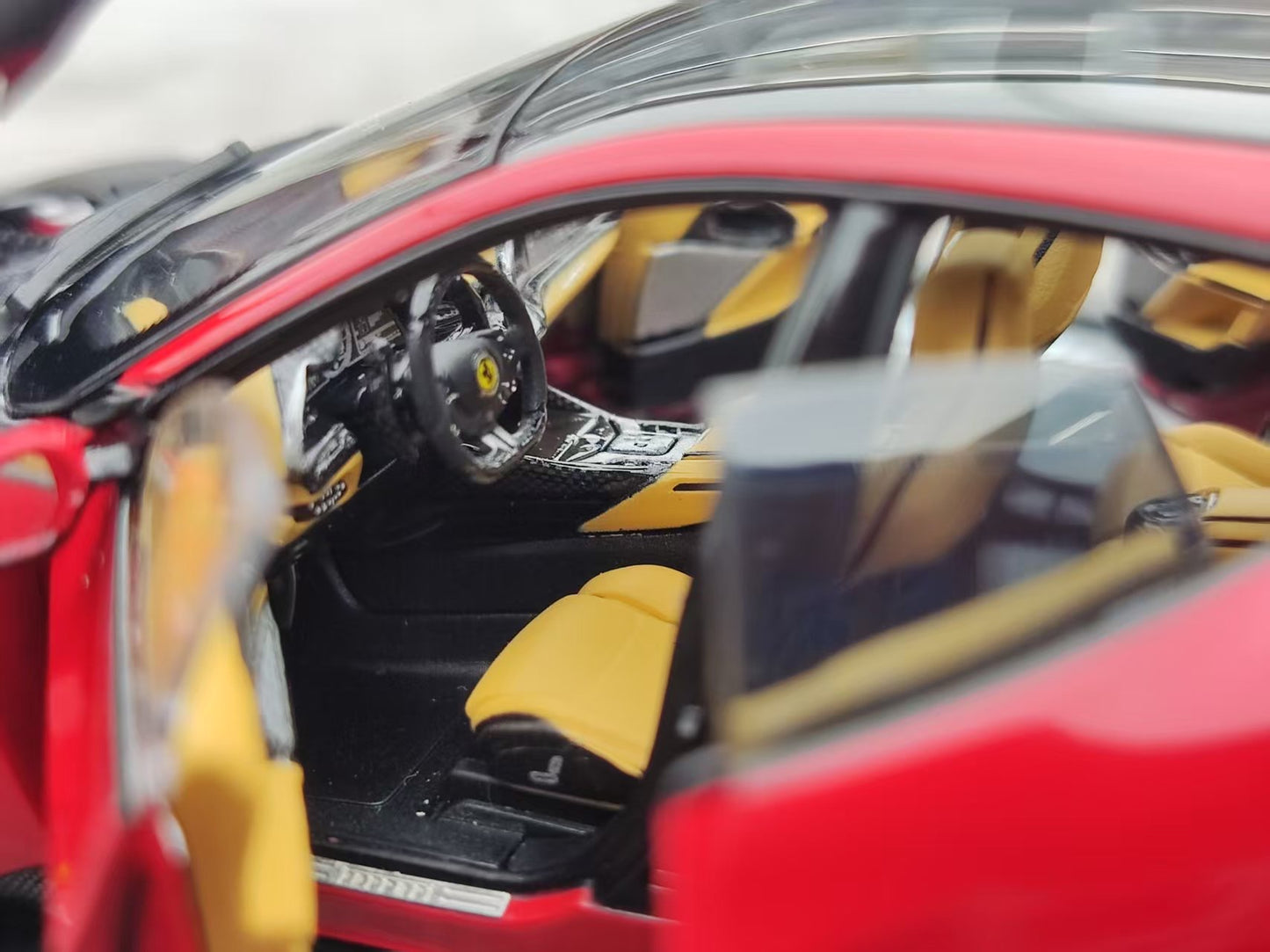 BBR 1/43 Ferrari Purosangue Panoramic Sunroof Version, Standard Red HE43002BST