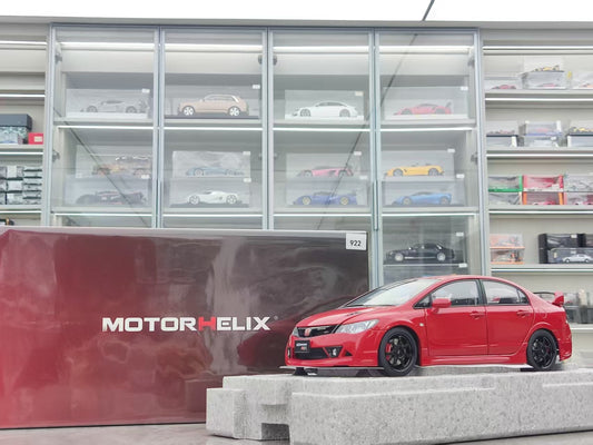 MOTORHELIX 1/18 Honda Civic Type R (FD2) MUGEN RR Milan Red MH352