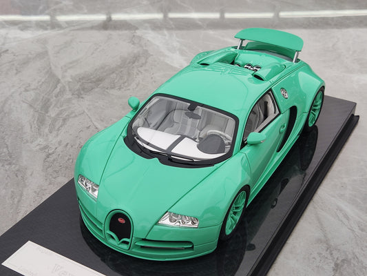 UU 1/18 Bugatti Veyron Tiffany Blue Model Car JS-UU001