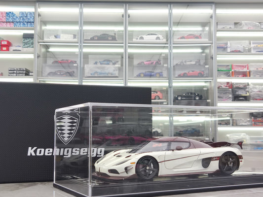 FRONTIART 1/18 Koenigsegg AGERA RS White Red Line FA042