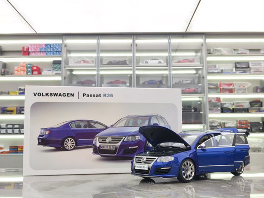 NZG 1/18 Volkswagen Passat Estate R36 Custom blue alloy car model ZP107