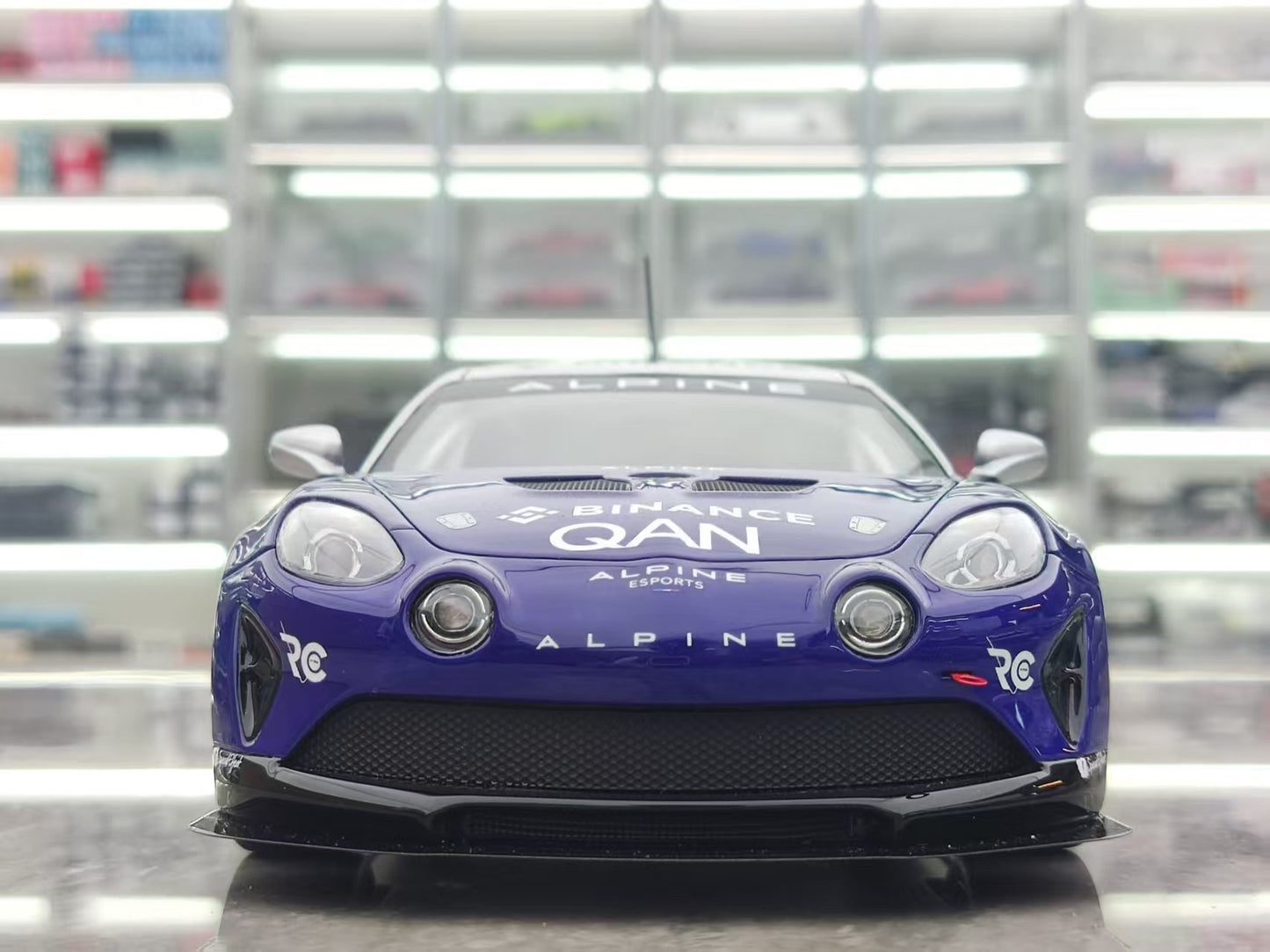 OTTO 1/18 ALPINE A110 GT4 EVO Blue Resin Model Decoration OT1160