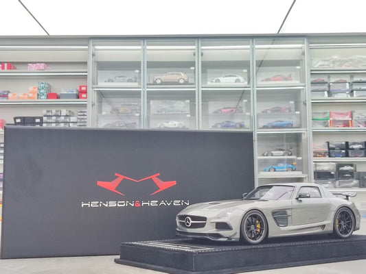 HH MODEL 1/18 Mercedes-Benz SLS Black Series Metallic Dark Gray HH579