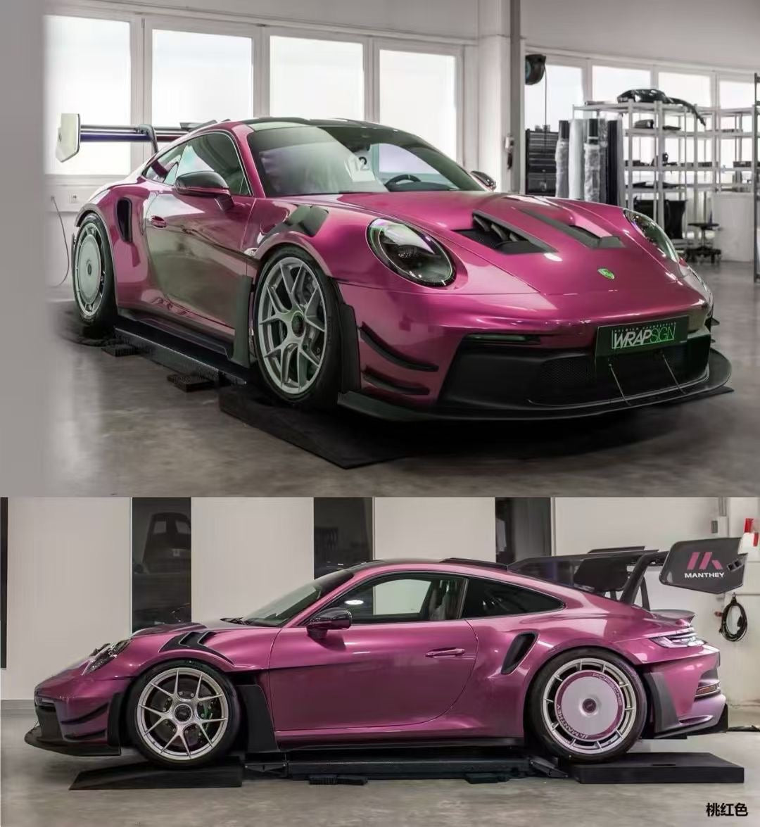 VIP 1/18 Porsche 911 GT3RS - Manthey Racing modified resin model.
