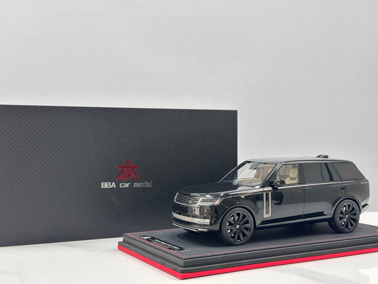 BBA MODEL 1/18 Land Rover Range Rover Autobiography Long Wheelbase Jet Black BBA069