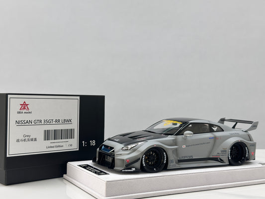 BBA MODEL 1/18 Nissan GTR 35GT-RR Fighter Gray BBA063