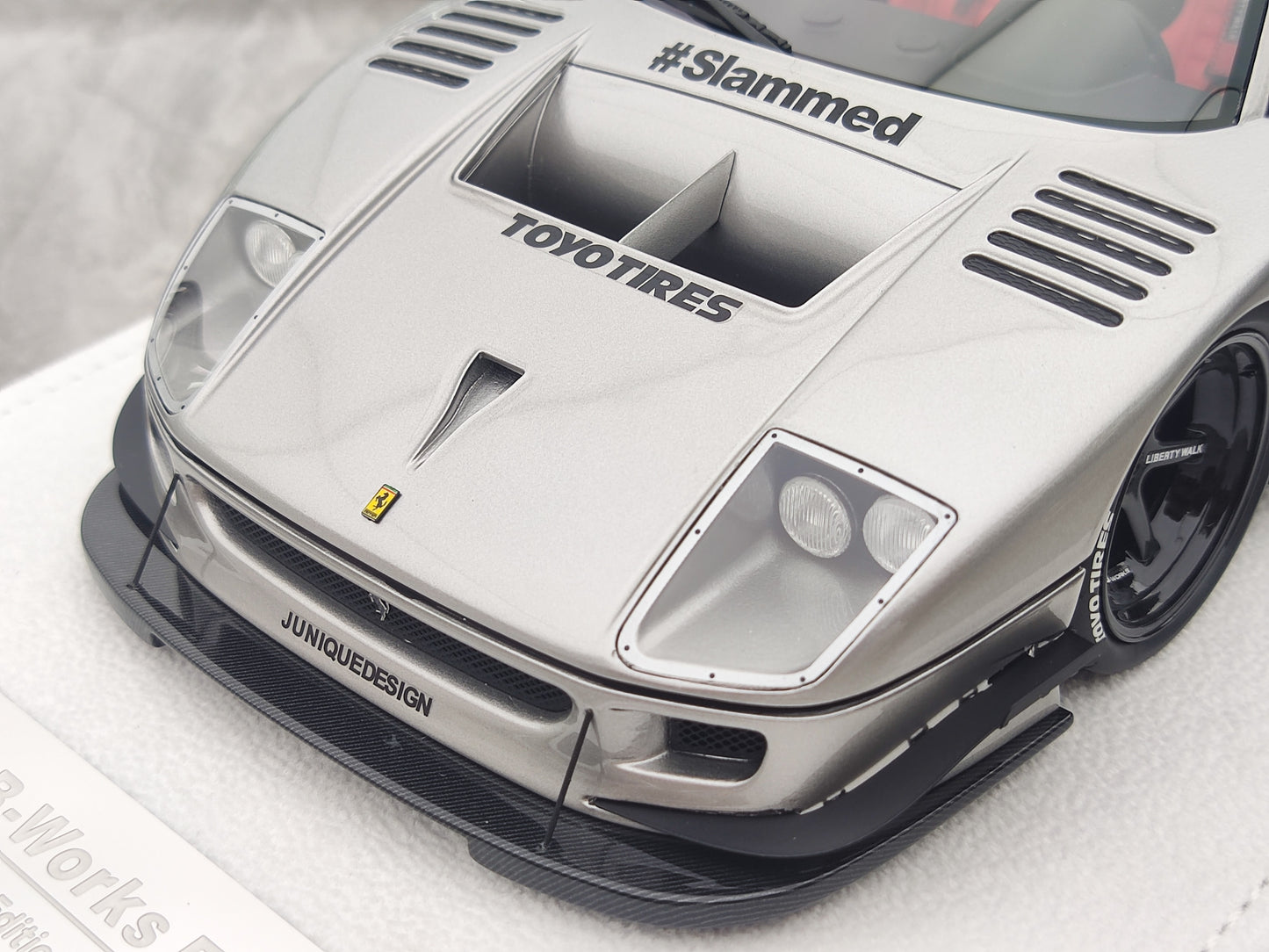 BBA MODEL 1/18 Ferrari F40 Tungsten Steel Silver Limited Edition Car Model BBA014