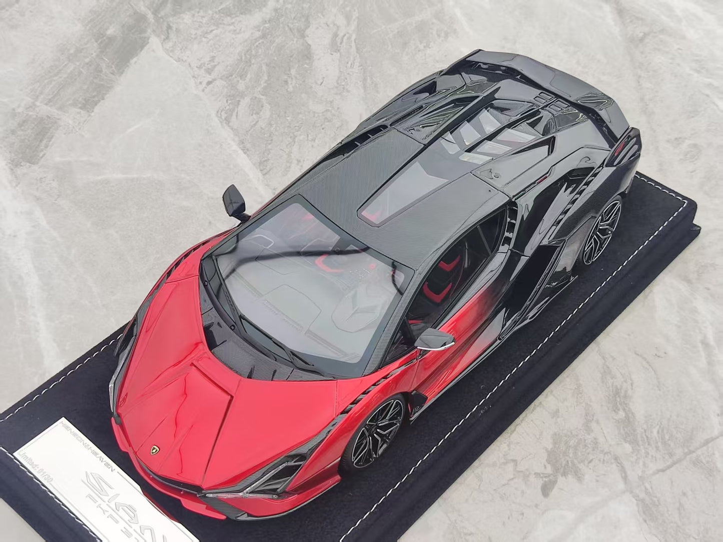 HH Model 1/18 Lamborghini Sian FKP 37 Red and Black Gradient HH495