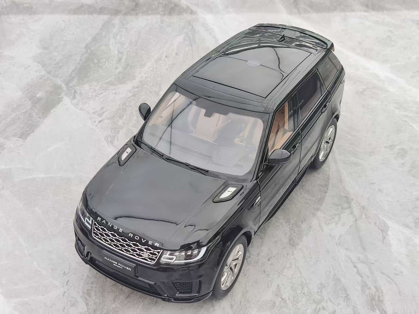 WHELART 1/18 Land Rover Sport Black Alloy Model WH004