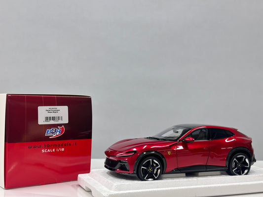 BBR 1/18 Ferrari Purosangue – Rosso Volcan (Volcano Red) – Die-cast, Fully Opening – HE180052B