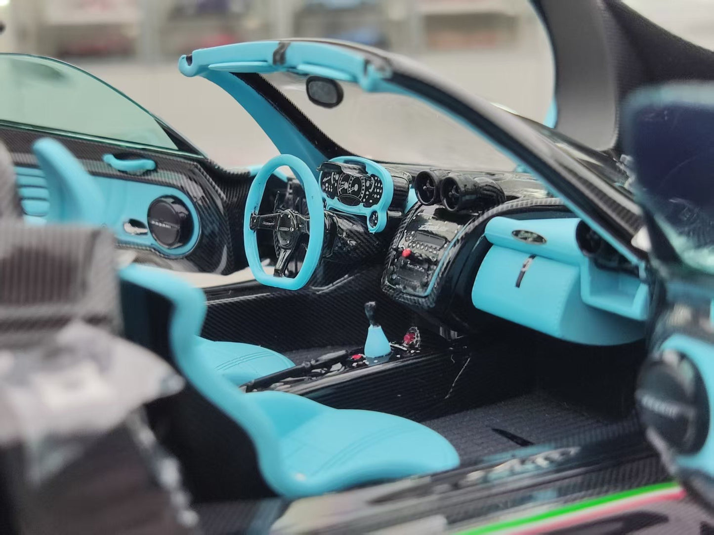 Almost Real 1/18 Pagani Zonda Uno Blue Alloy Model Car 850630001