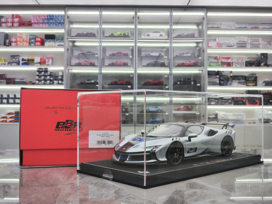 BBR 1/18 Ferrari SF90 XX Stradale Titanium Gray Simulated Car Model P18237N