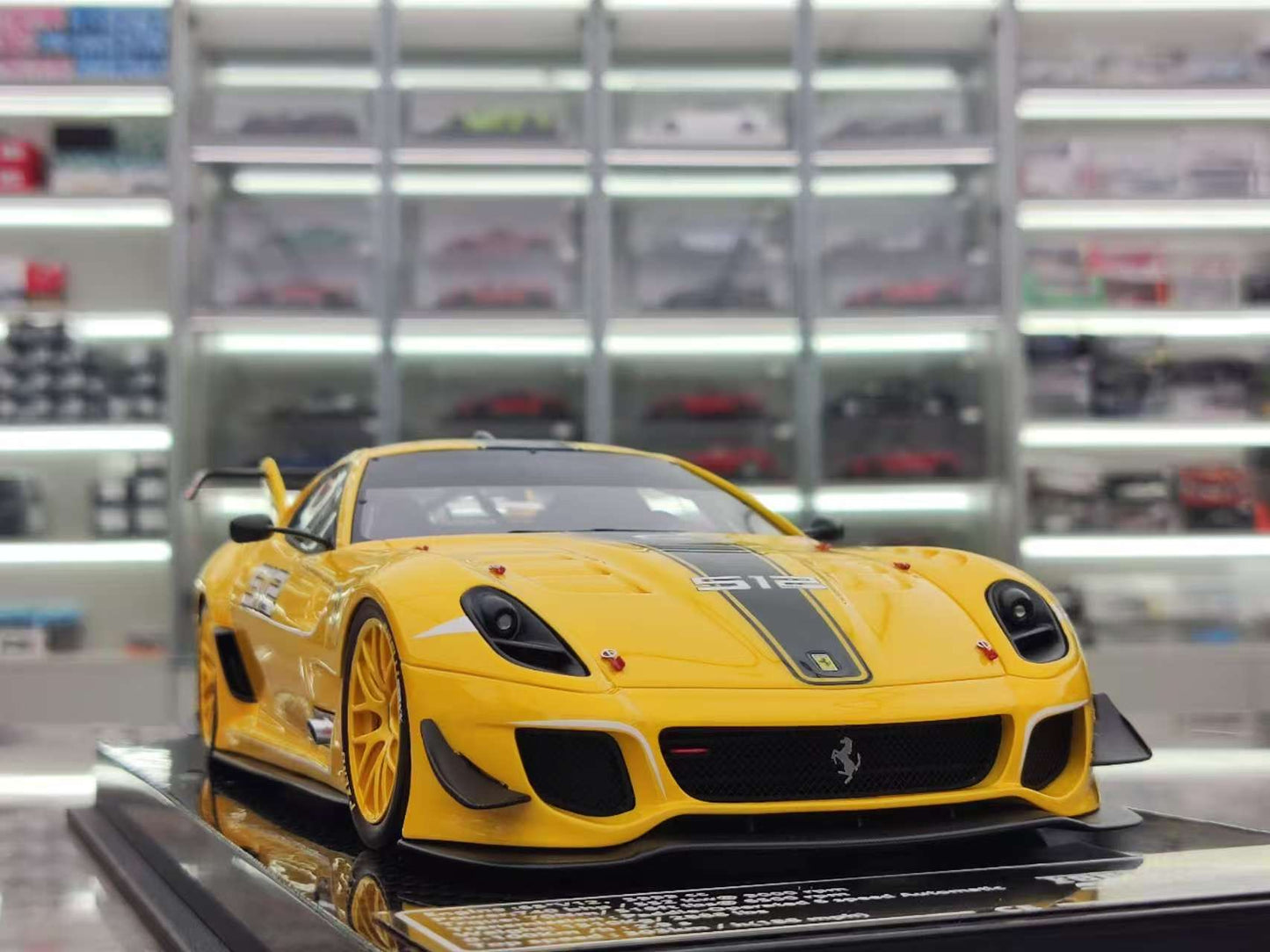CE 1/18 Ferrari 599 XX EVO #512 Yellow Resin Model Car JS-CE022