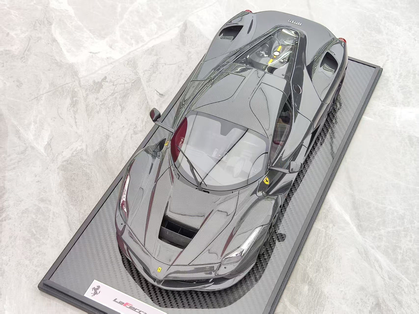 BBR 1/12 Ferrari LaFerrari Gloss Black Carbon Fiber BBR1222FC-25
