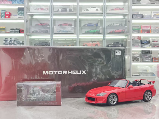 MOTORHELIX 1/18 Honda S2000 TYPE S 2007 New Formula Red MH322