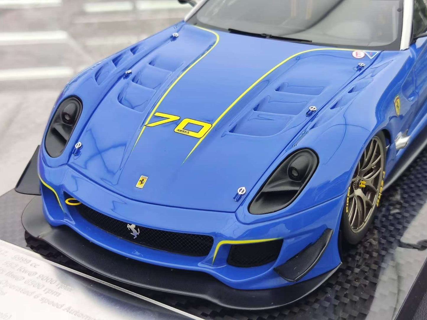 CE 1/18 Ferrari 599 XX EVO #70 Blue Model Car JS-CE021