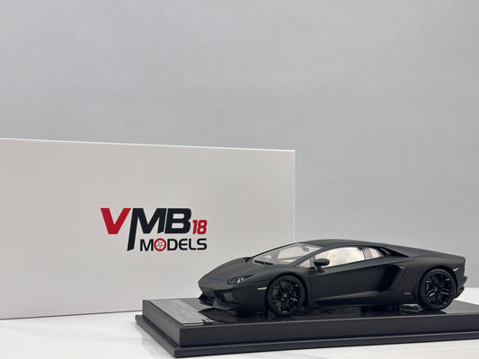 VMB 1/18 Lamborghini Aventador LP700-4 Matte Black VMB066