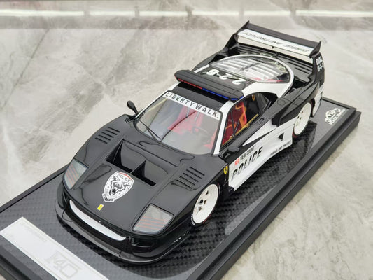 VIP 1/18 Ferrari F40 Flying Police Car Livery Resin Model VIP173
