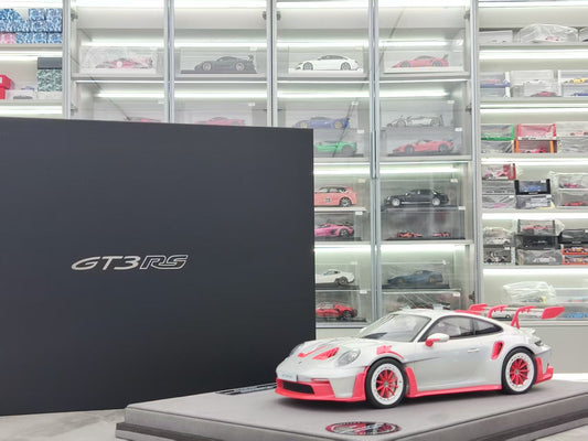 TIMOTHY&PIERRE 1/18 Porsche 911 GT3 RS Sonderwunsch Colorful White/Pink TP186