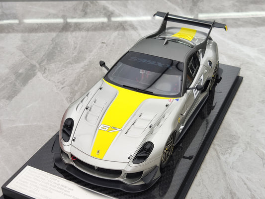 CE 1/18 Ferrari 599 XX EVO #67 Silver Resin Car Model JS-CE017