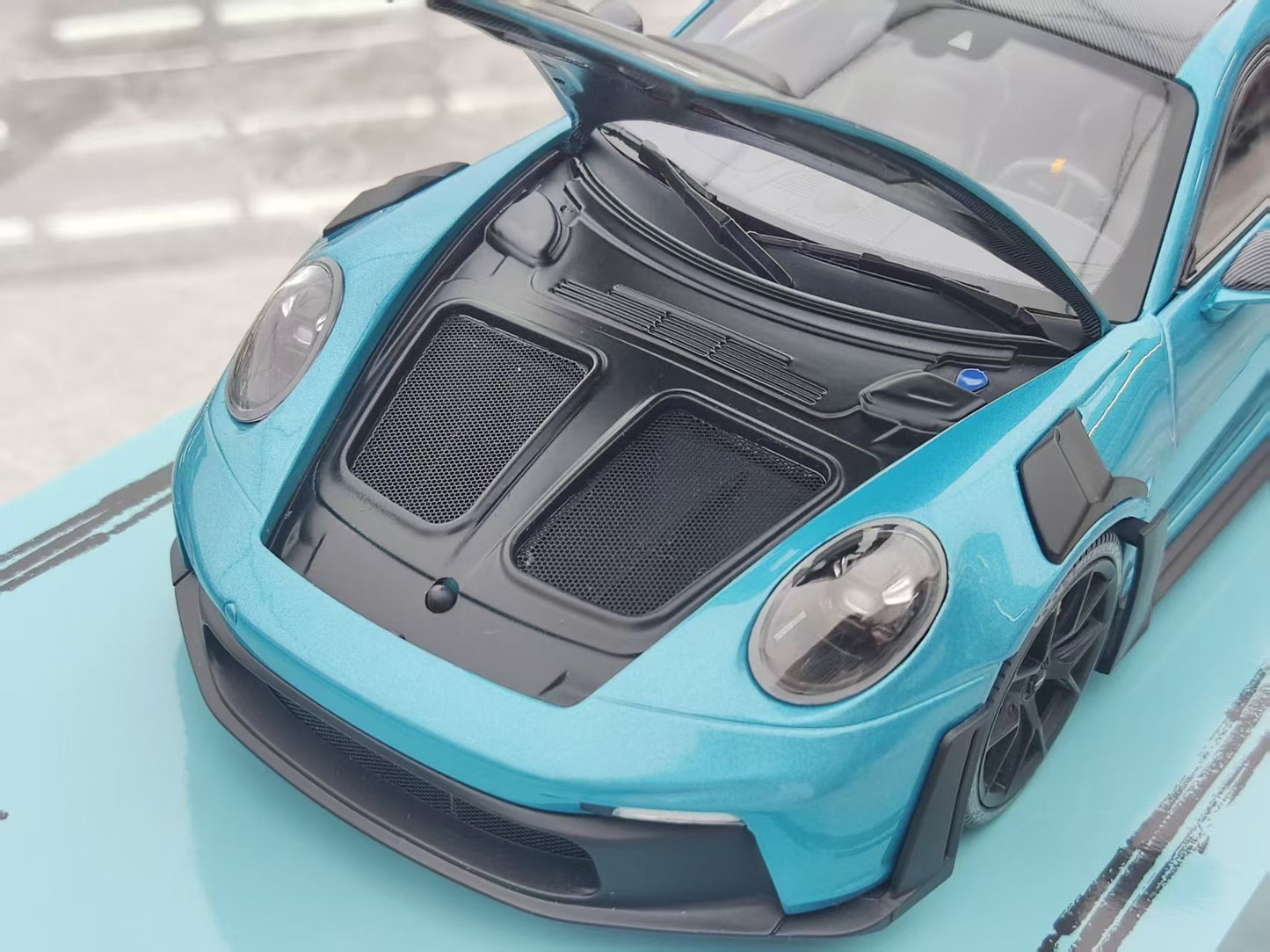 MINICHAMPS 1/18 Porsche 911 GT3 RS, Metallic Blue, Alloy Car Model 113062036