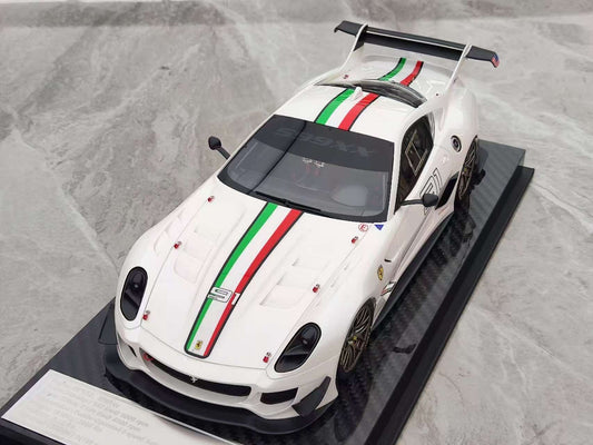 CE 1/18 Ferrari 599 XX EVO #91 White Resin Model JS-CE018
