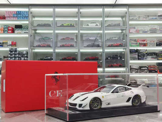 CE 1/18 Ferrari 599 XX EVO #56 White Resin Model Car JS-CE023