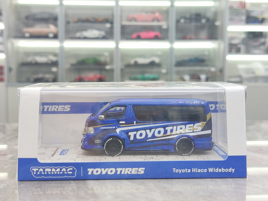 TARmac Works 1/64 Toyota Hiace Widebody toyo tires blue T64-038-TOYO
