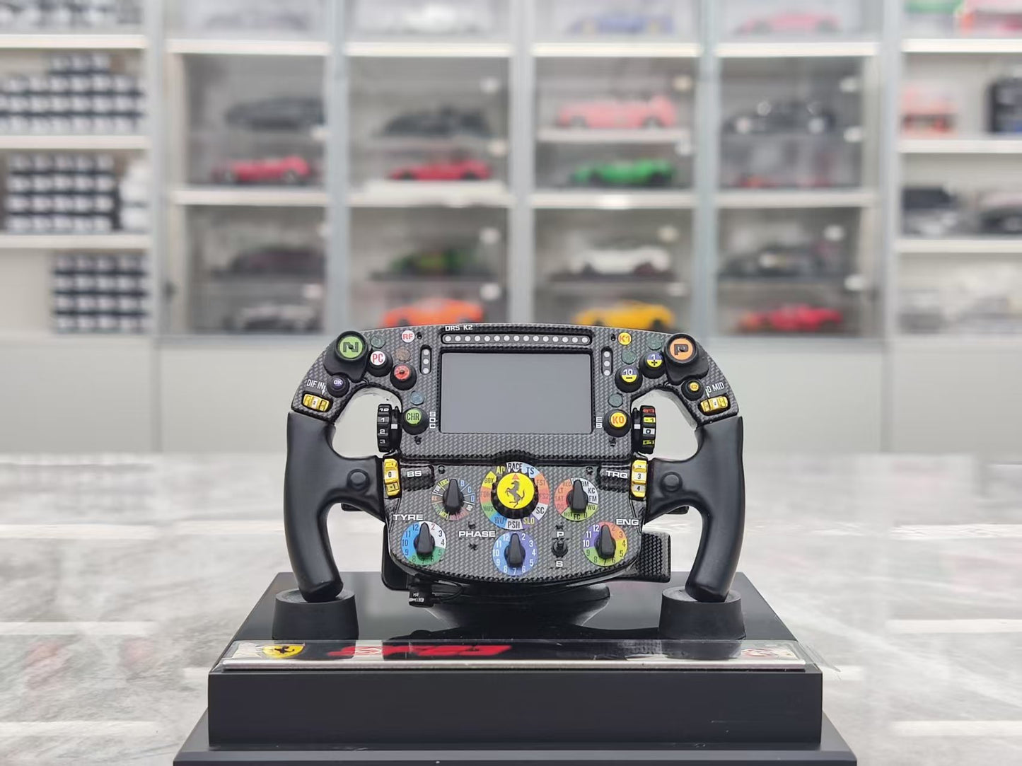 Amalgam 1/4 scale Ferrari SF23 steering wheel, black, M6216-SC2