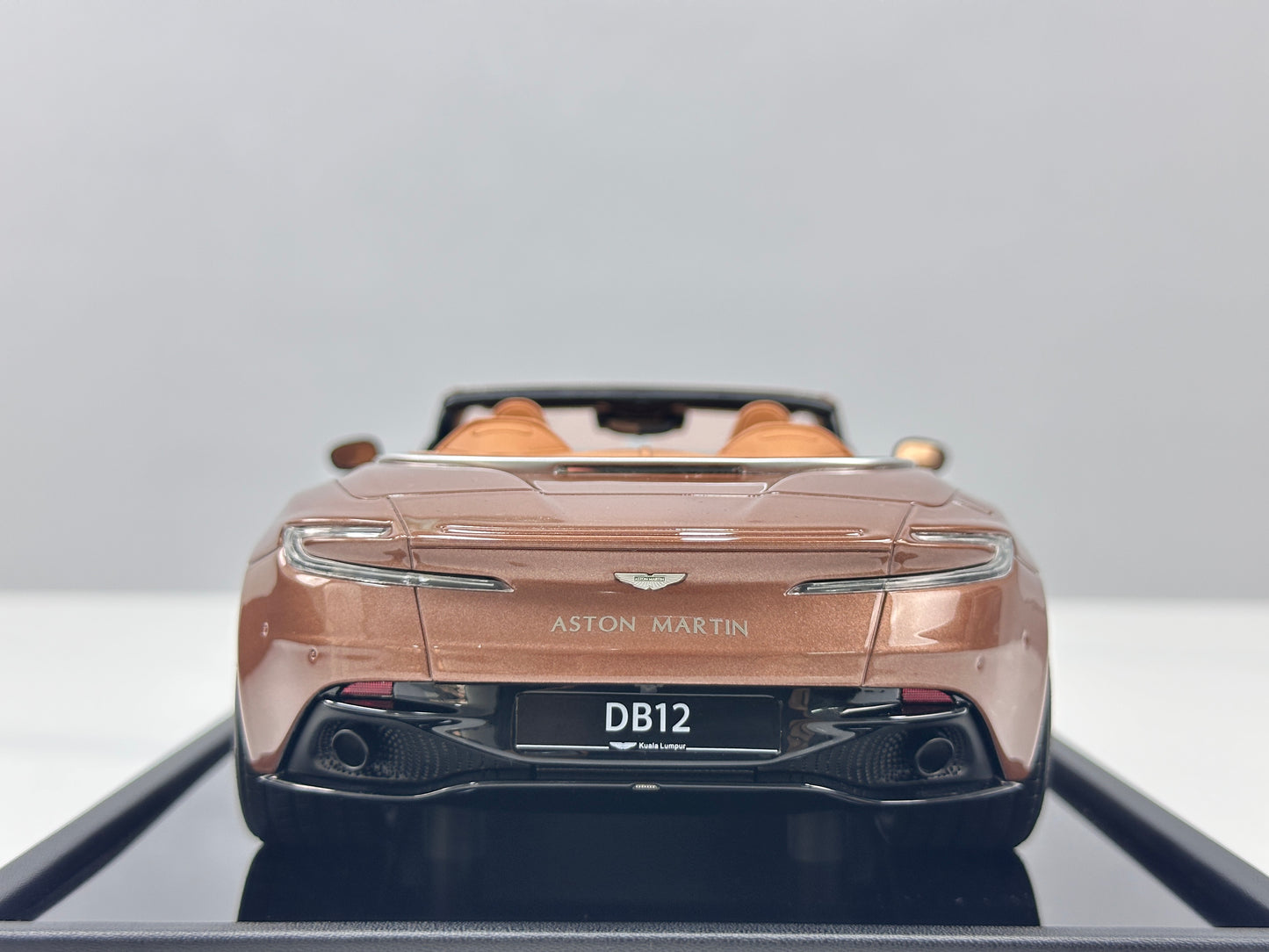 Xiaoguang Model & MotorHelix 1/18 Aston Martin DB12 Volante Convertible – Glamour Copper (MH386)