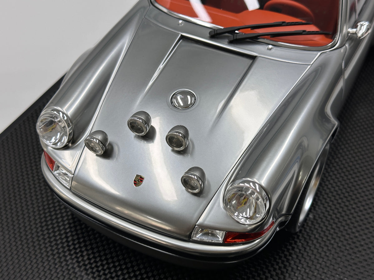 IVY 1/12 Porsche Singer, Matte Chrome with White Wheels IVY249