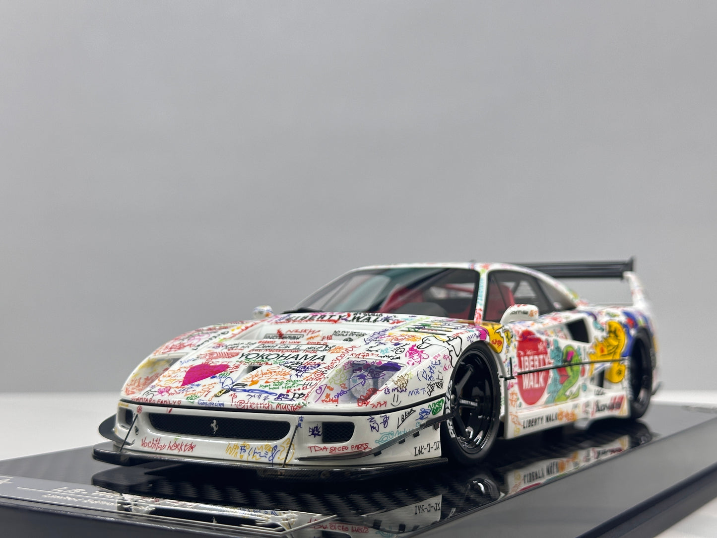 BBA MODEL 1/18 Ferrari F40 Widebody – Hand-Painted Graffiti Livery (BBA090)