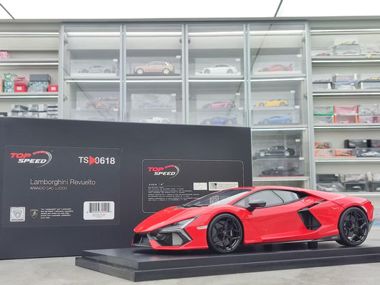 Topspeed 1/18 Lamborghini Revuelto Arancio Dac Lucido Red TS0618