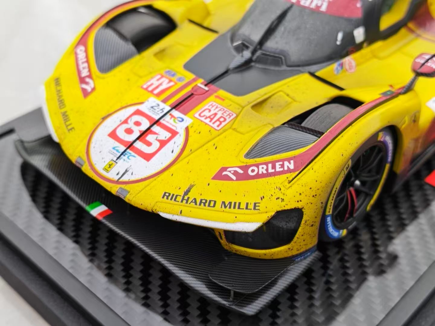 BBR 1/18 Ferrari 499P car n. 83 WINNER 24h Le Mans 2025 Dirty Edition P18271CDIRTYCH