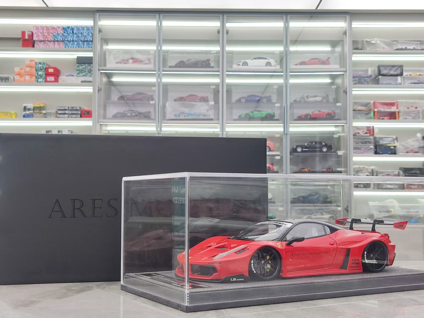 ARES MODEL 1/18 Ferrari 458 Ferrari Red Model Car ARES009
