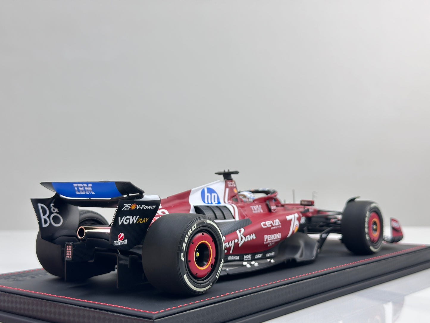 BBR 1:18 Ferrari SF25 Monaco F1 Race Car Monaco GP — 2nd Place Finish (#16) P18267C16DIE