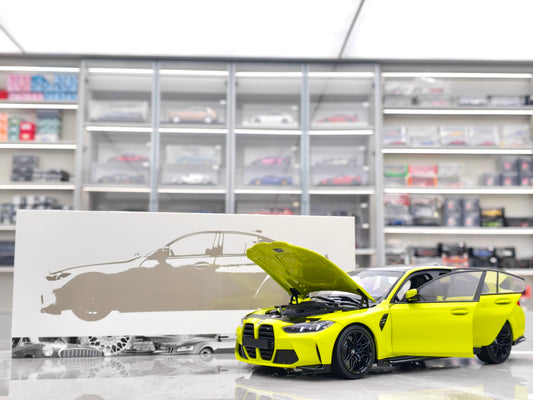 MINICHAMPS 1/18 BMW M3 Yellow 110020222