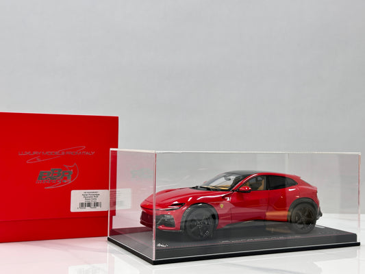 BBR 1/18 Ferrari Purosangue (Panoramic Roof Version) – Die-cast, Fully Opening – Standard Red (HE180053B)