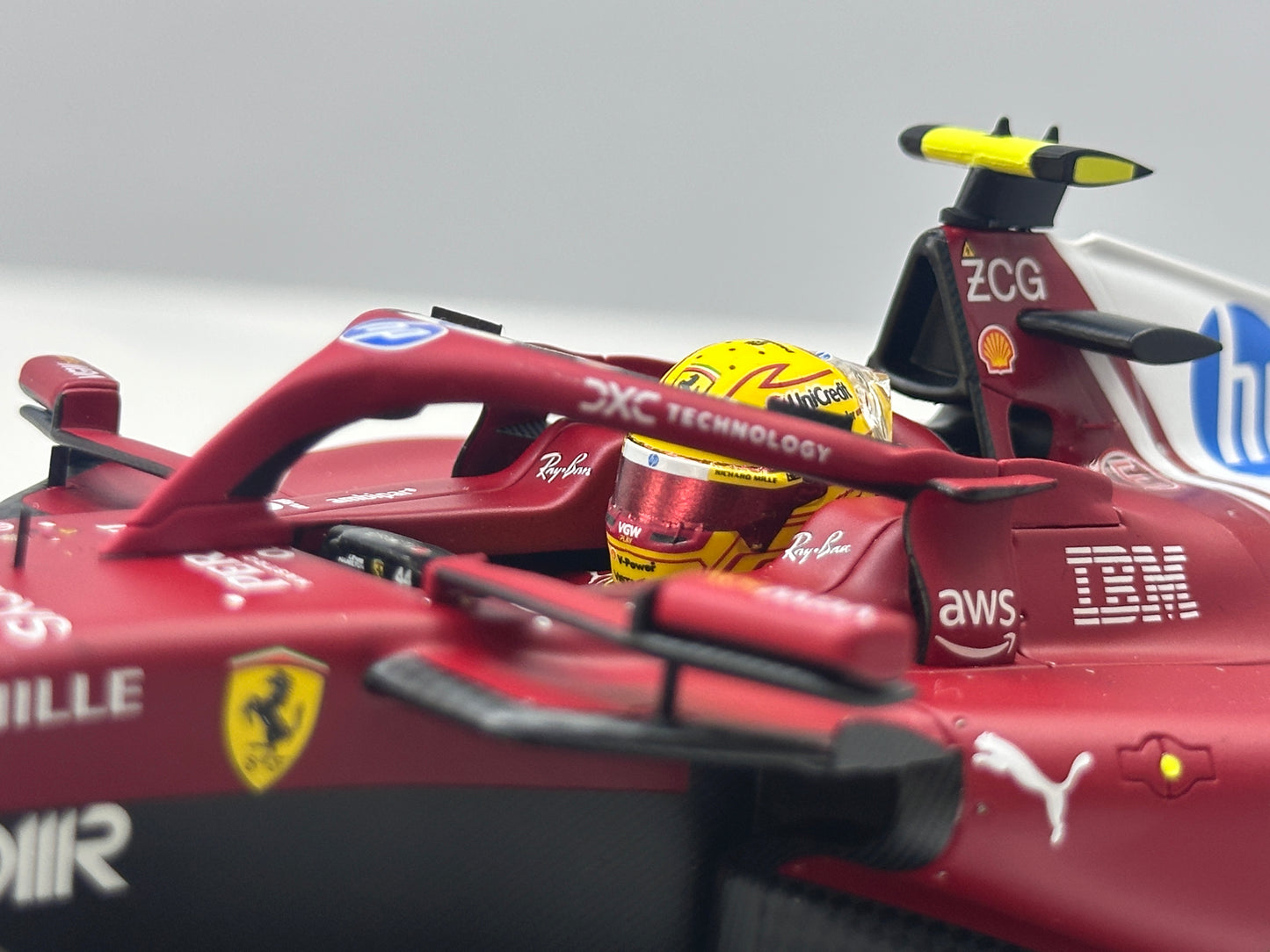 BBR 1/18 Ferrari Hamilton Monaco GP 2025 Red P18267C44