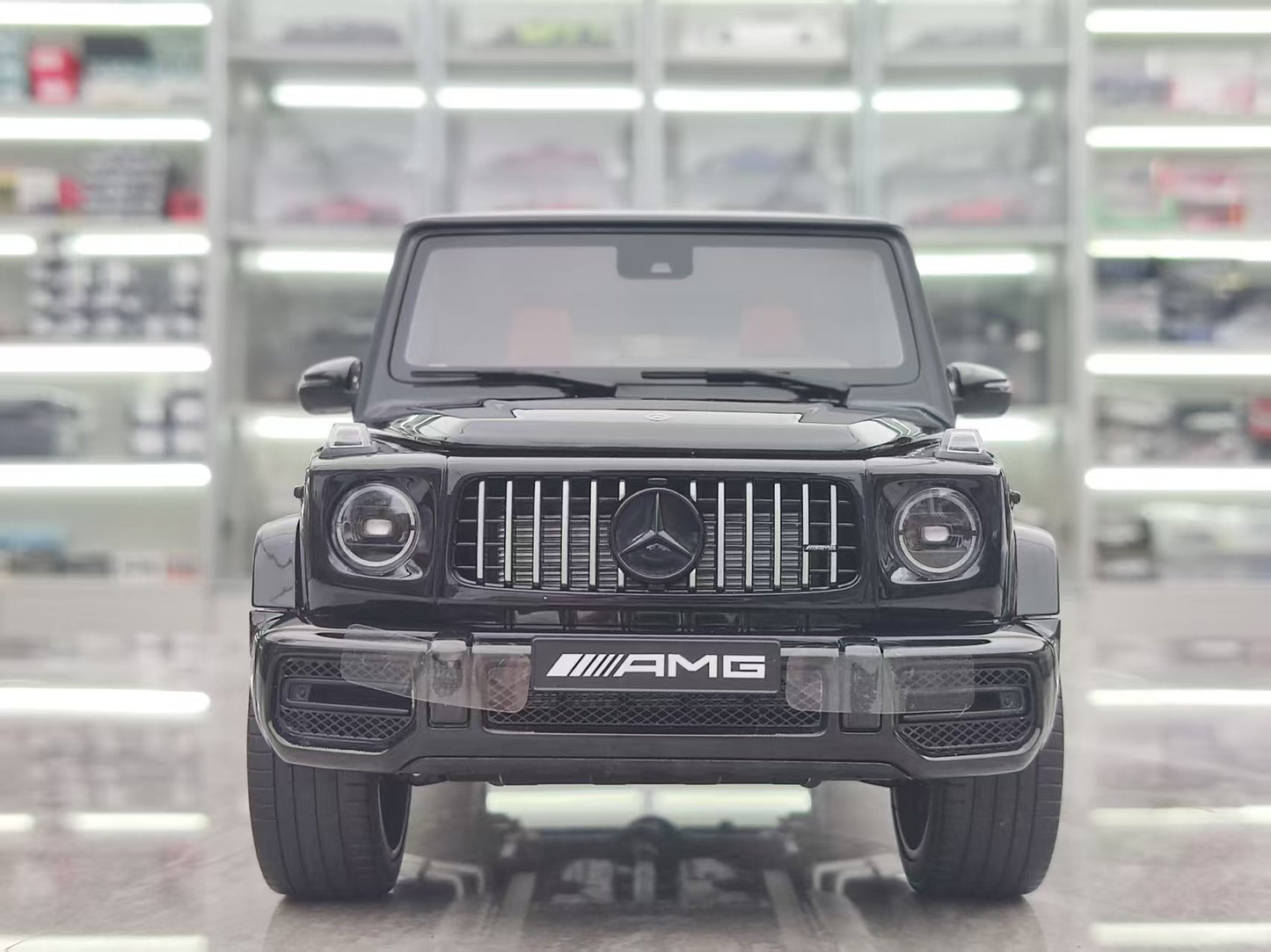Almost Real 1/18 Mercedes-Benz AMG G 63 55th Anniversary 2022 Model, Black, Alloy Car Model 820806