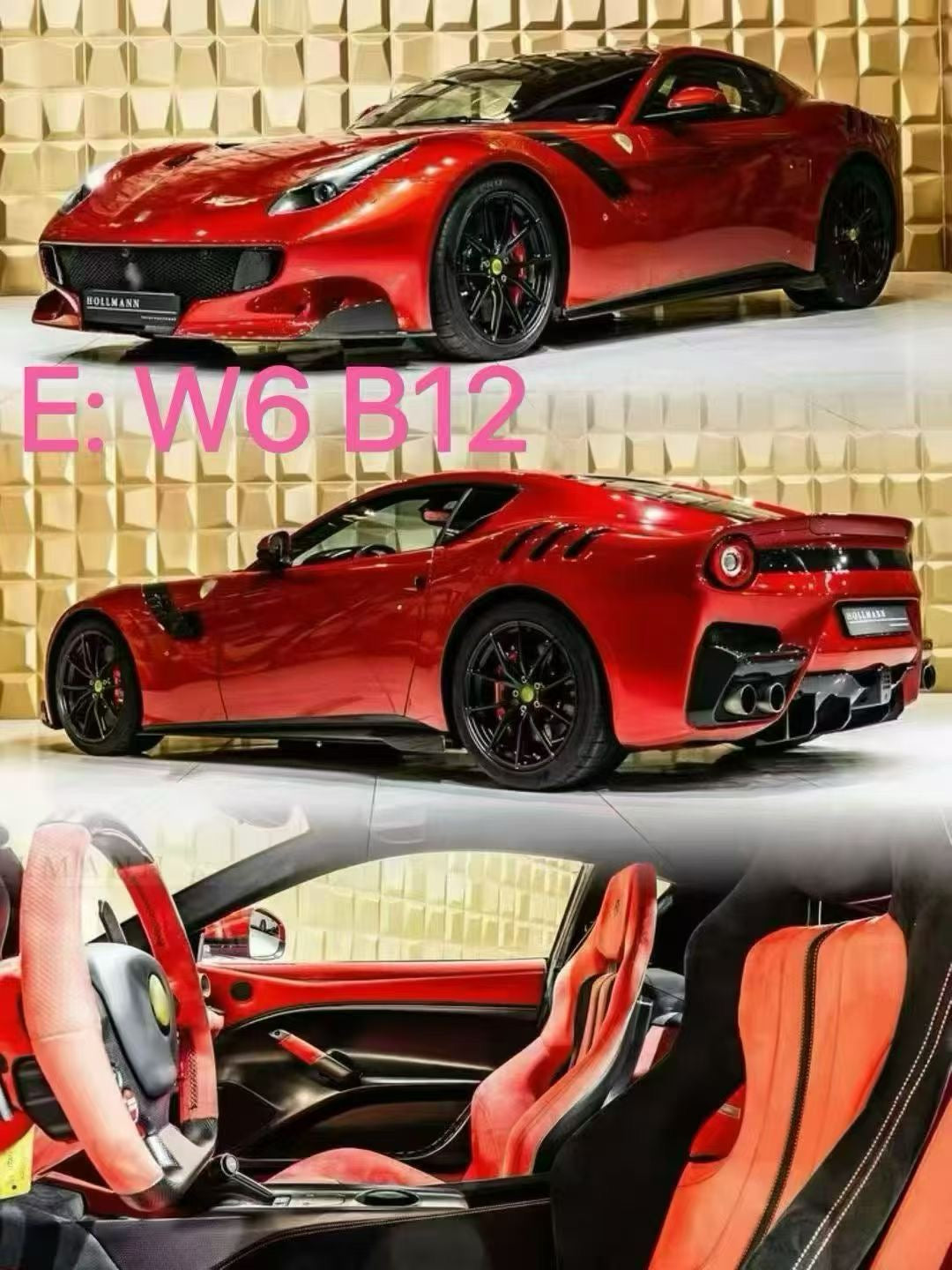 Dino Model 1/18 Ferrari F12 TDF Resin Fully Open Limited Edition Model Car