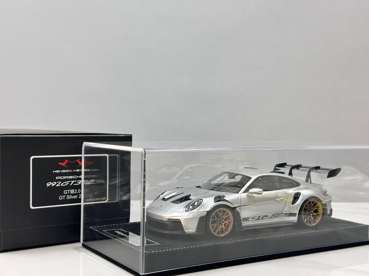 HH Model 1/18 Porsche 992 GT3 RS GT Silver HH724