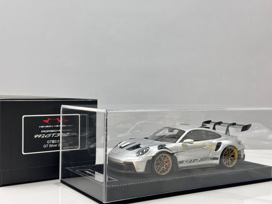 HH Model 1/18 Porsche 992 GT3 RS GT Silver HH724