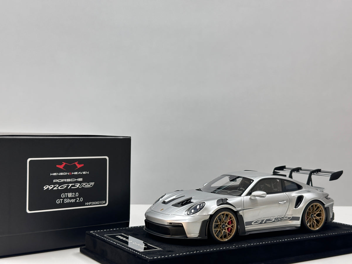 HH Model 1/18 Porsche 992 GT3 RS GT Silver HH724