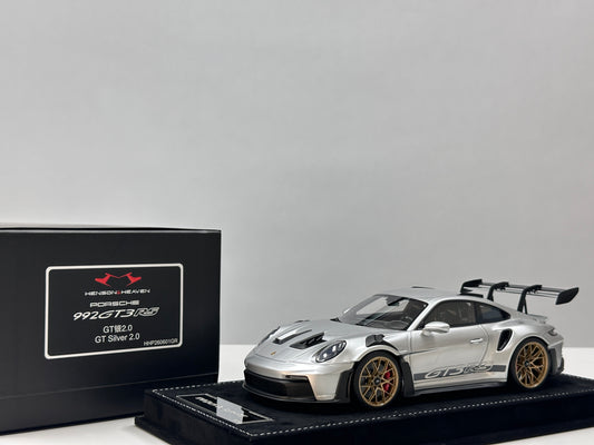 HH Model 1/18 Porsche 992 GT3 RS GT Silver HH724