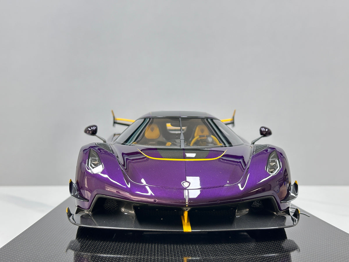 FRONTIART 1/12 Koenigsegg Jesko Carbon Ink Purple FA205