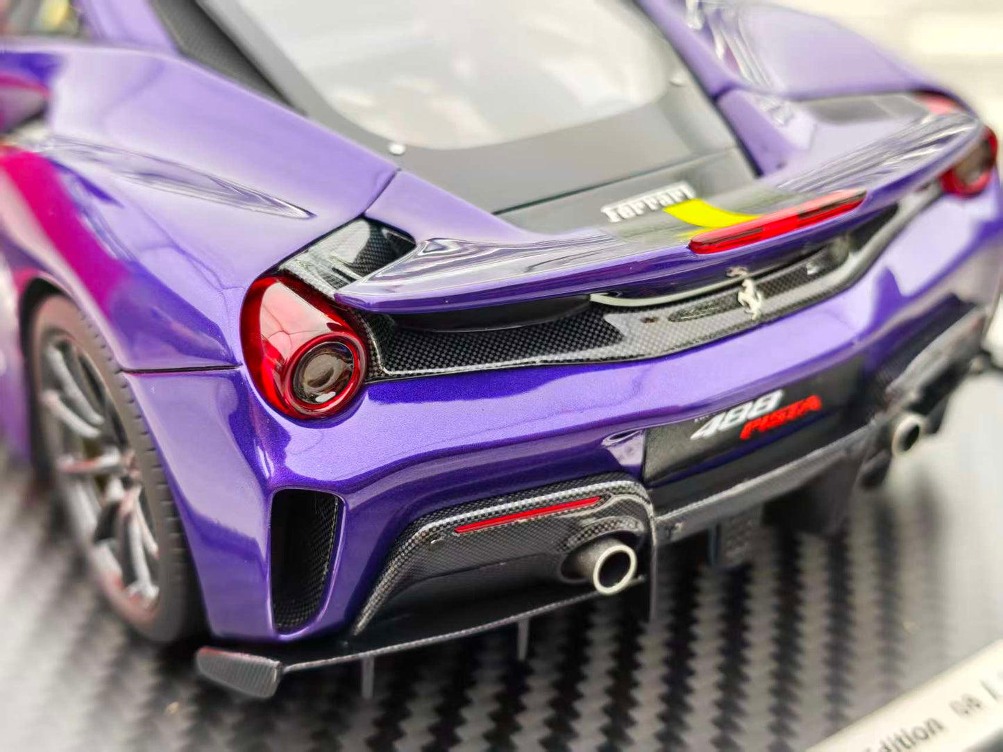 BBR 1/18 Ferrari 488pista Arabian Purple P18145VAST2024CH